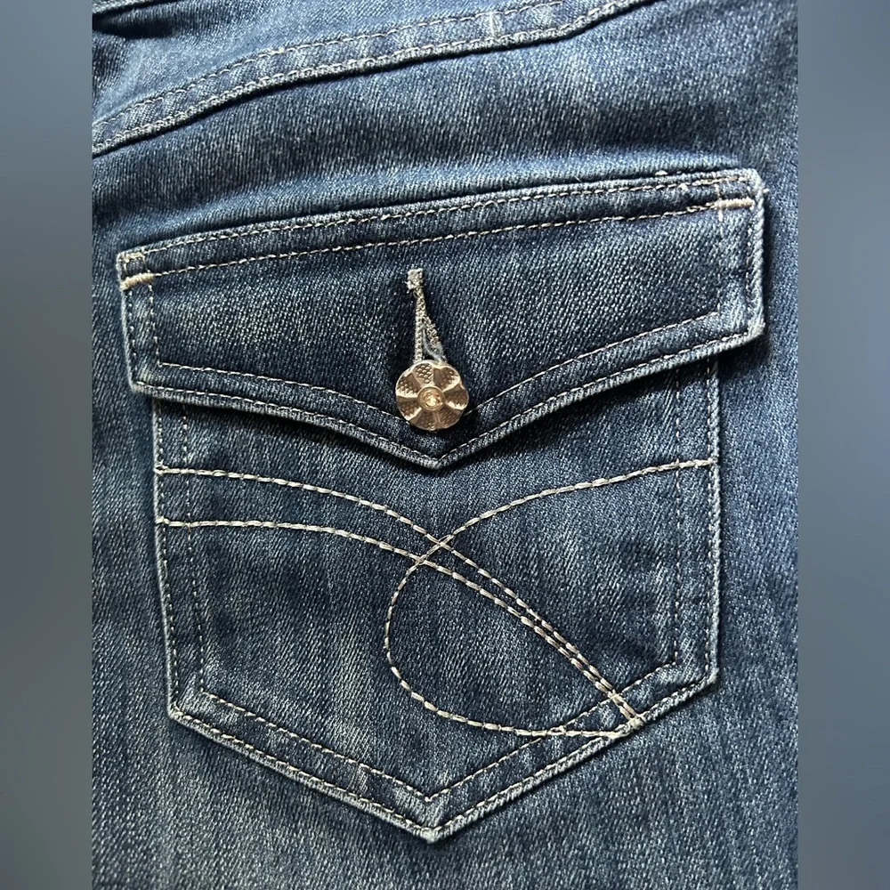 INC 4 Button Embellished Bootcut Jeans - Size 10’ - Picture 5 of 6